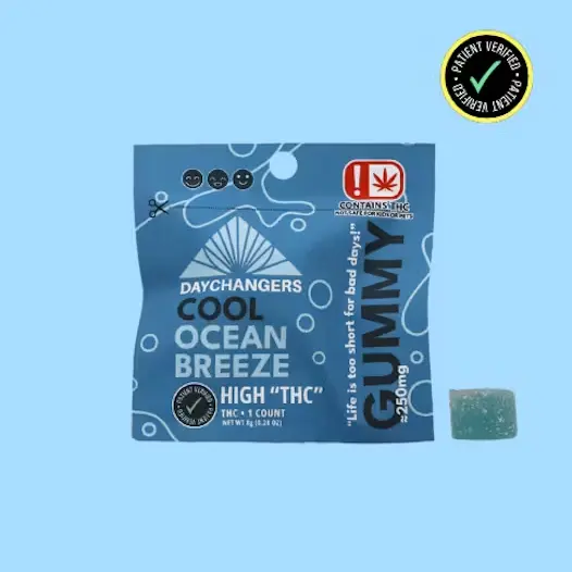 250mg THC Singles Gummy - Ocean Breeze 8.00 g