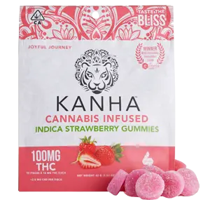 Kanha Indica Strawberry (100mg) Gummies