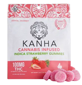 Kanha Indica Strawberry (100mg) Gummies