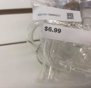 FLAT QUARTZ MALE BANGER 19MM