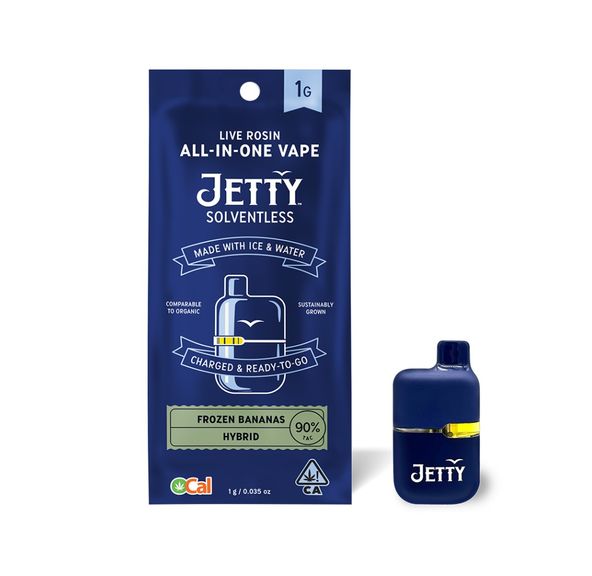 Jetty AIO Solventless Mini Tank Frozen Bananas 1g