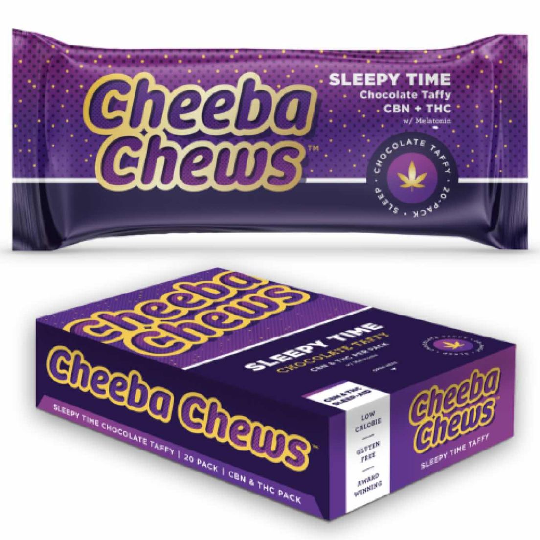 Cheeba Chews - Sleepy Time Chocolate - 2:1 THC/CBN Melatonin Chocolate Taffy