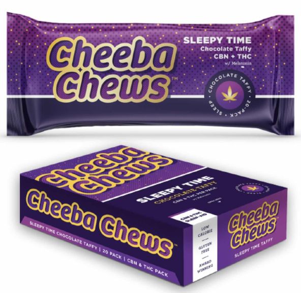 Cheeba Chews - Sleepy Time Chocolate - 2:1 THC/CBN Melatonin Chocolate Taffy