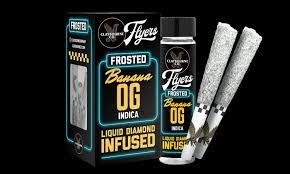 Claybourne Co. - Banana OG - Diamond Frosted Flyers Pre-Rolls 2pk 1g
