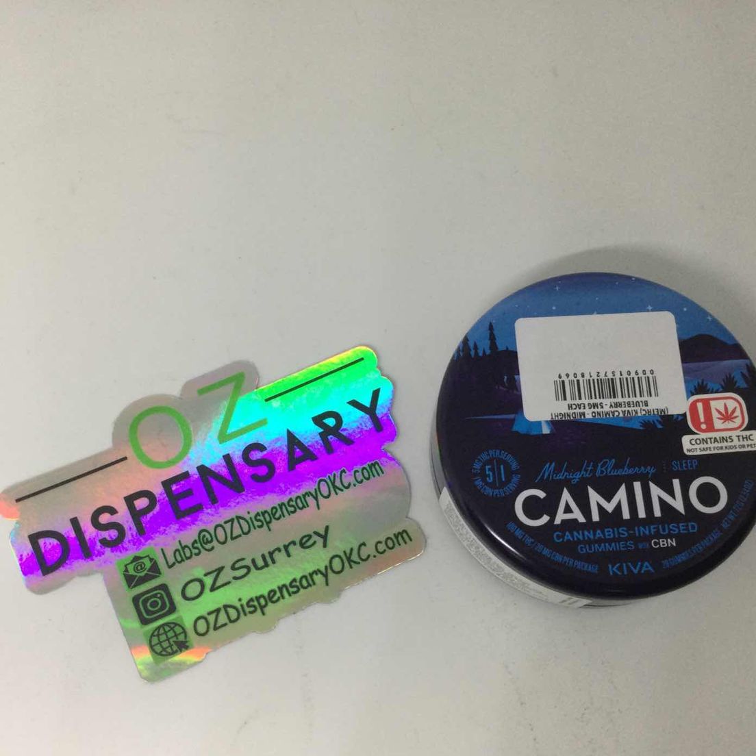 (METRC) KIVA CAMINO - MIDNIGHT BLUEBERRY - 5MG EACH