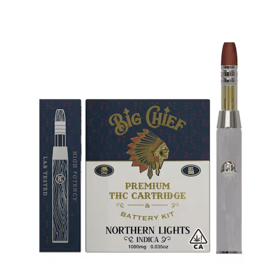 Big Chief - Northern Lights - 1g Cannabis Cartridge w/ Battery Kit