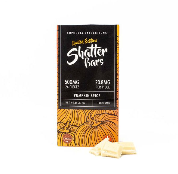 Pumpkin Spice Sativa 500mg Shatter Bar by Euphoria Extractions