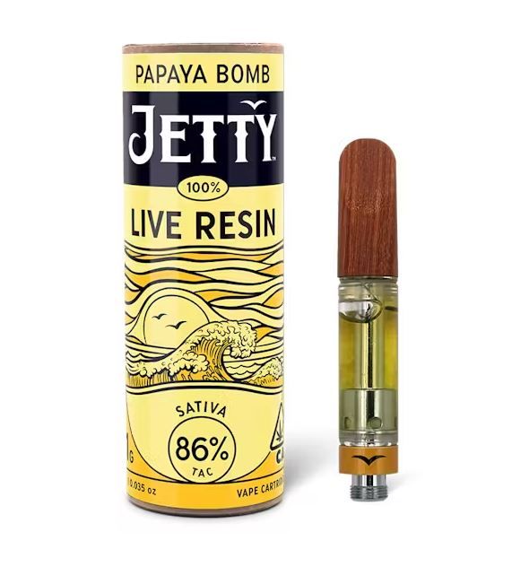 Jetty Live Resin Cartridge Papaya Bomb 1g