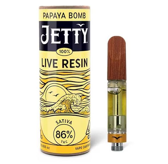 Jetty Live Resin Cartridge Papaya Bomb 1g