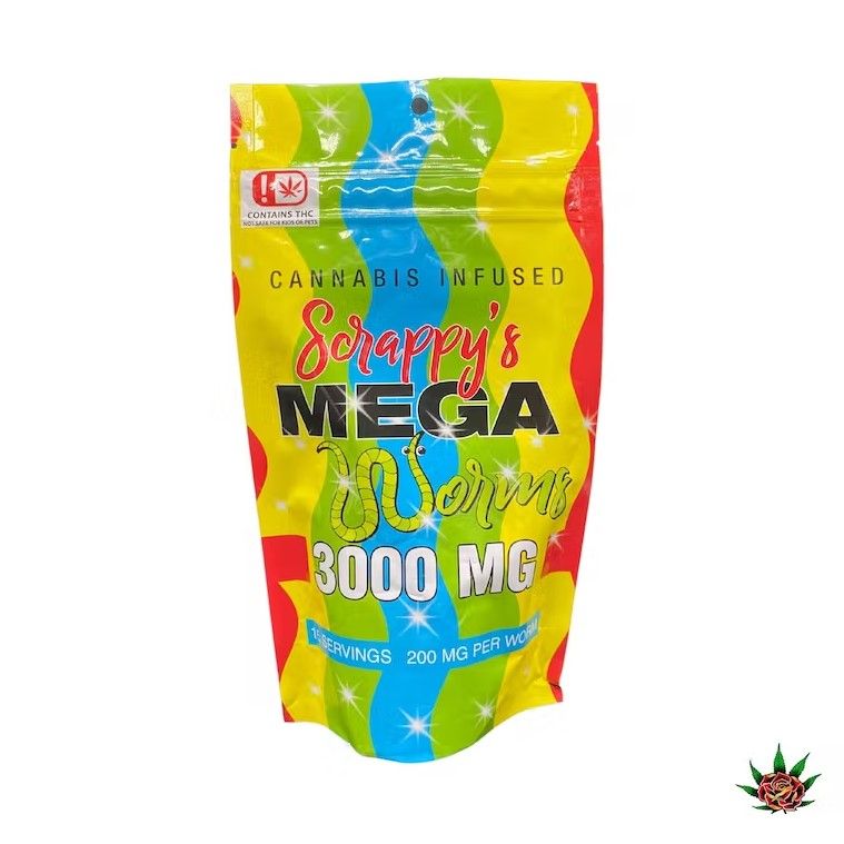 Scrappy's Mega Worms 3,000mg