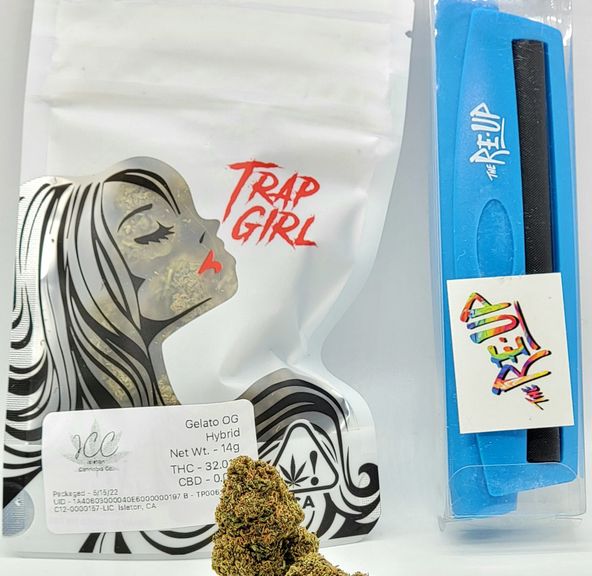 *Deal! $75 1/2 oz. Gelato OG (32.01%/Hybrid) - Trap Girl + Joint Roller