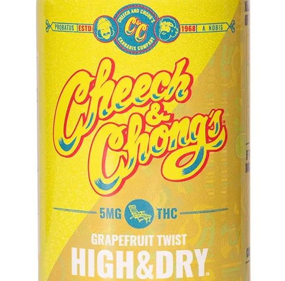 C&C Chong's High & Dry - Grapefruit Twist D-9 THC Infused Seltzer Water 5mg 6pk