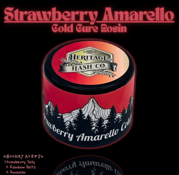 HERITAGE HASH CO COLD CURE 1G- STRAWBERRY AMARELLO
