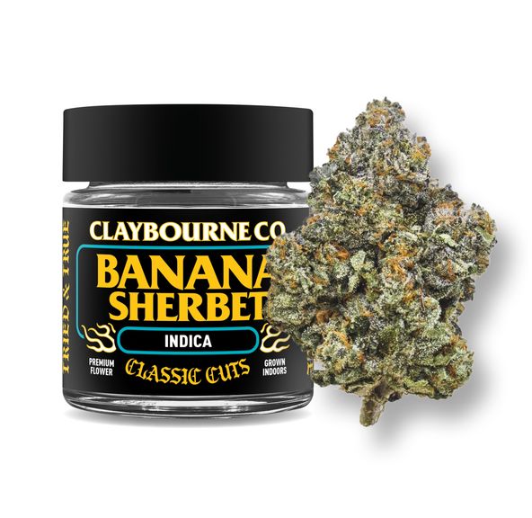 Claybourne | Flower | 3.5g | Classic | Banana Sherbet