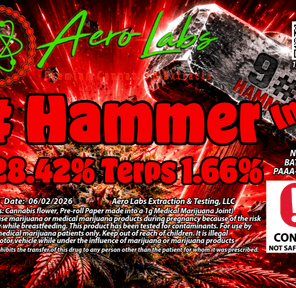 AERO LABS 9LB HAMMER PREROLL 1G