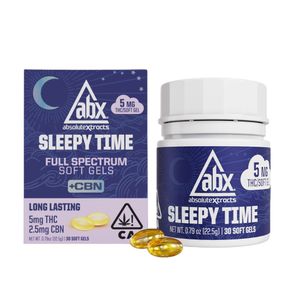 Absolute Xtracts Sleepy Time Solventless + CBN Soft Gels 5mg THC 30pk