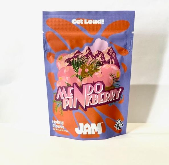 B. JAM 3.5g Flower - Quality 7/10 - Mendo Pinkberry