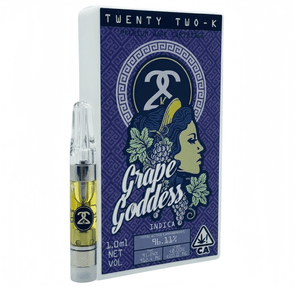 22K | Vape Cart | 1g | Distillate | Grape Goddess