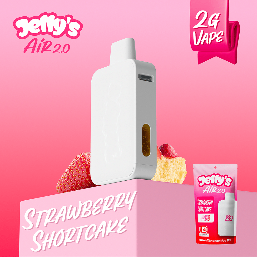 JELLY'S 2G STRAWBERRY SHORTCAKE DISPOSABLE VAPE at The Summit Cannabis  Collective