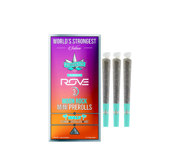 Presidential | Infused Prerolls | 3 x .5g | Moonrock | Waui