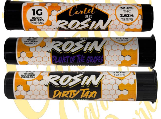 Cartel Oil Co - Rosin Infused Pre-Roll 1.2g - Sativa - Honey Hiker x Lemon Ice