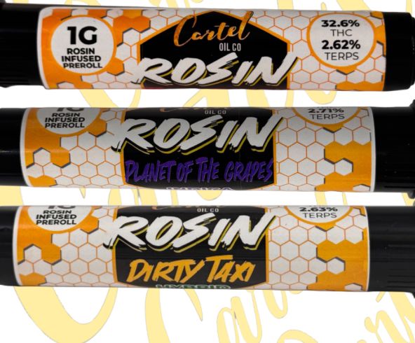 Cartel Oil Co - Rosin Infused Pre-Roll 1.2g - Sativa - Honey Hiker x Lemon Ice