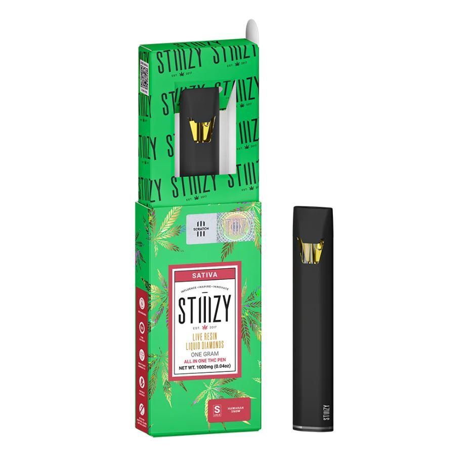 Stiiizy Live Resin AIO Vape Hawaiian Snow 1g