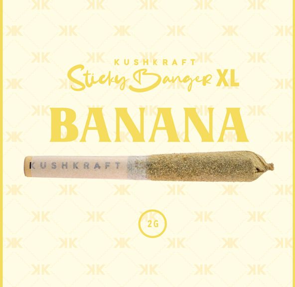 1 x 2G XL Infused Sticky Banger Hybrid Banana by KushKraft