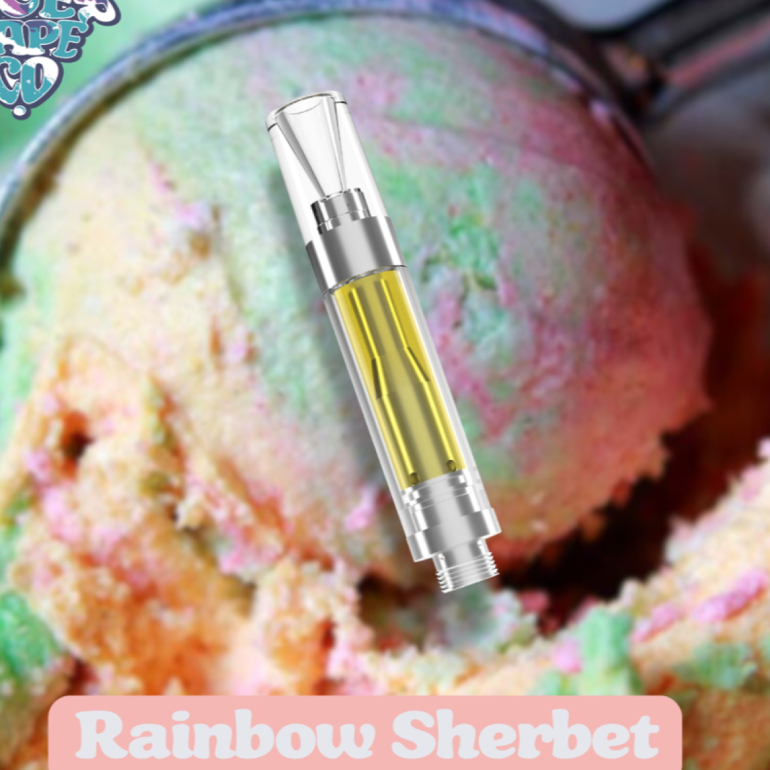 Wudder Ice | Rainbow Sherbet | 1g Vape Cartridge