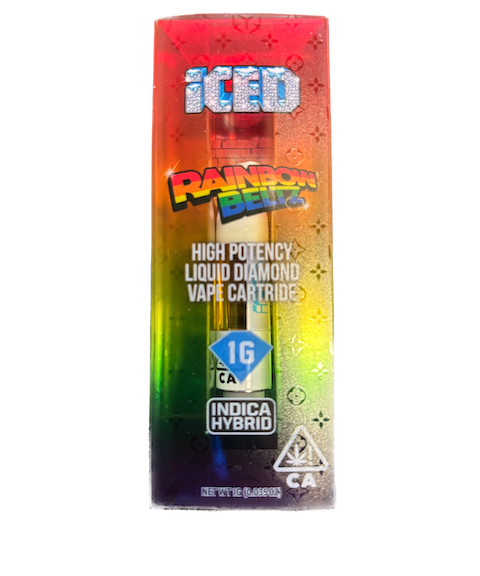Iced Rainbow Beltz 1g Liquid Diamond Cartridge 82.7%