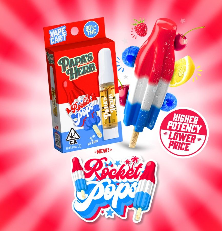 Papa's Herb - Vape Cart - 1g - Rocket Pops