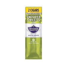 White Grape Swisher Sweets 2 Pack Cigarillos