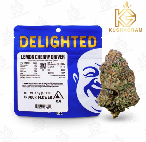 Delighted - Lemon Cherry Driver 3.5g Premium Indoor Flower 3.5g