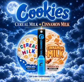 Cookies | Vapes | CDT 3-in-1 Disposables | Cereal Milk + Cinnamon Milk | 2g