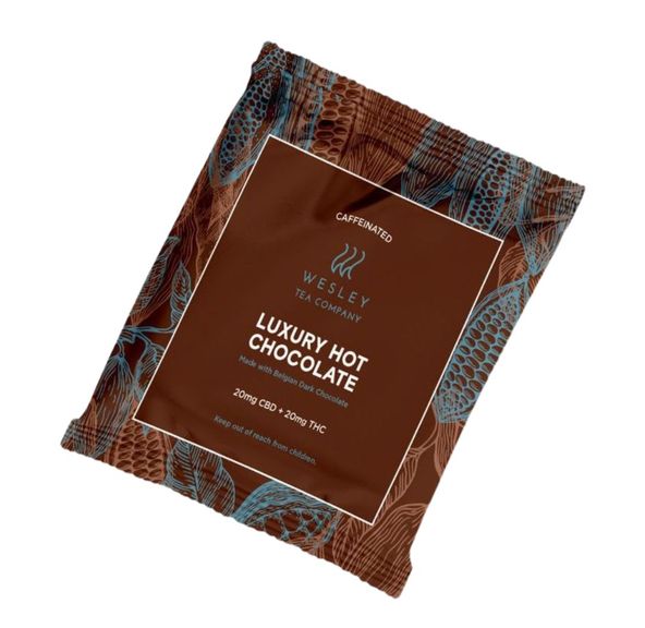 1:1 20mg CBD: 20mg THC Luxury Hot Chocolate Single by Wesley Tea