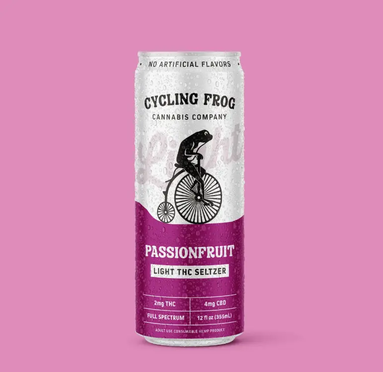 CF 2mg THC Passionfruit Seltzer, Single