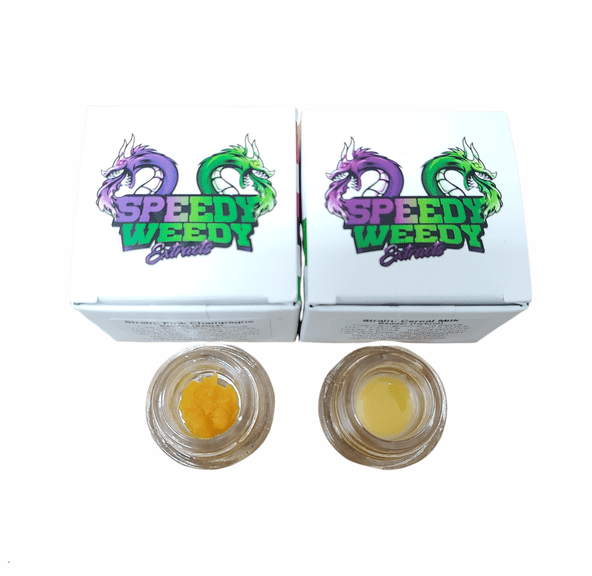 1. Speedy Weedy 1g THC Honey Crystals - Bubblegum Gelato (H) 3/$60 Mix/Match