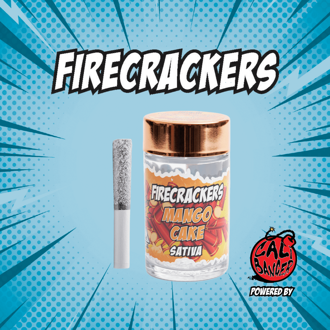 Firecracker Infused Pre Roll MANGO CAKE 5 x 0.6 - 3.0 Gr