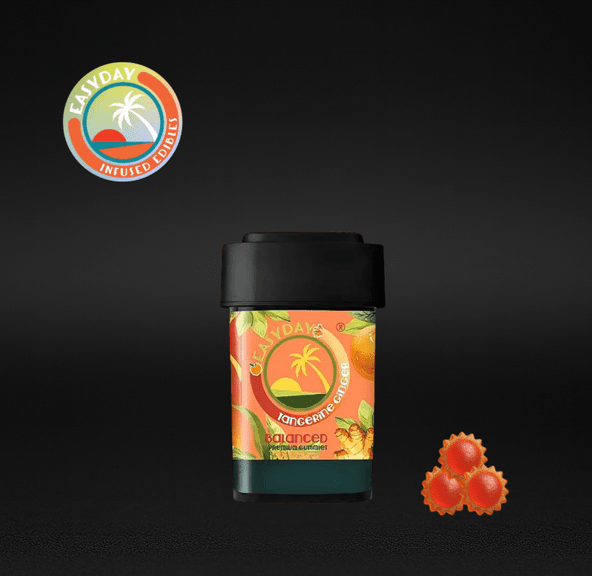 Easyday Edibles | Tangerine Ginger Troche Chews - Balanced | 10mg each - 100mg THC:CBG Total