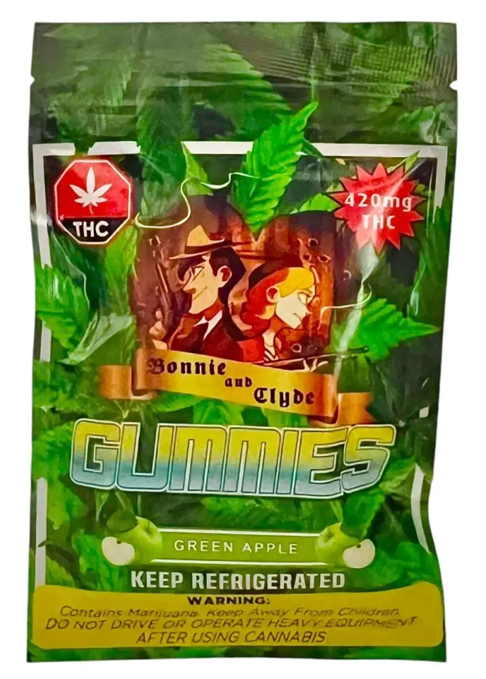 Bonnie and Clyde 420mg - Green Apple