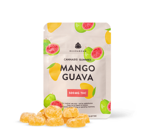BUUDABOMB MANGO GUAVA GUMMIES 500mg