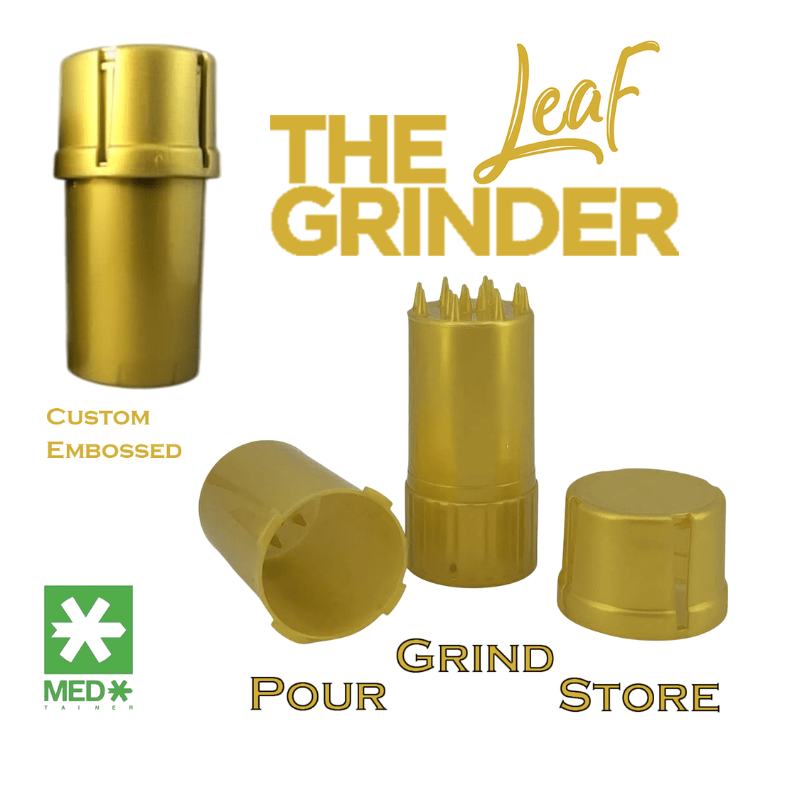 (PROMO) Value Grinder w/Storage - 3.5" Plastic