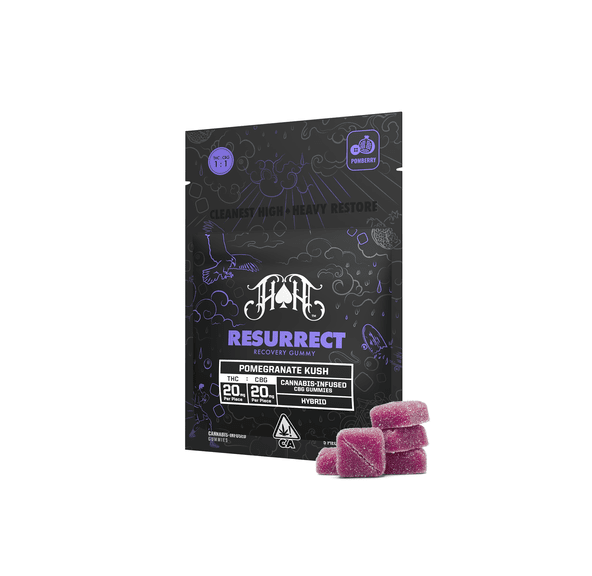 Heavy Hitters - Resurrect THC/CBC Gummy 100mg - 1:1 - Pomegranate Kush
