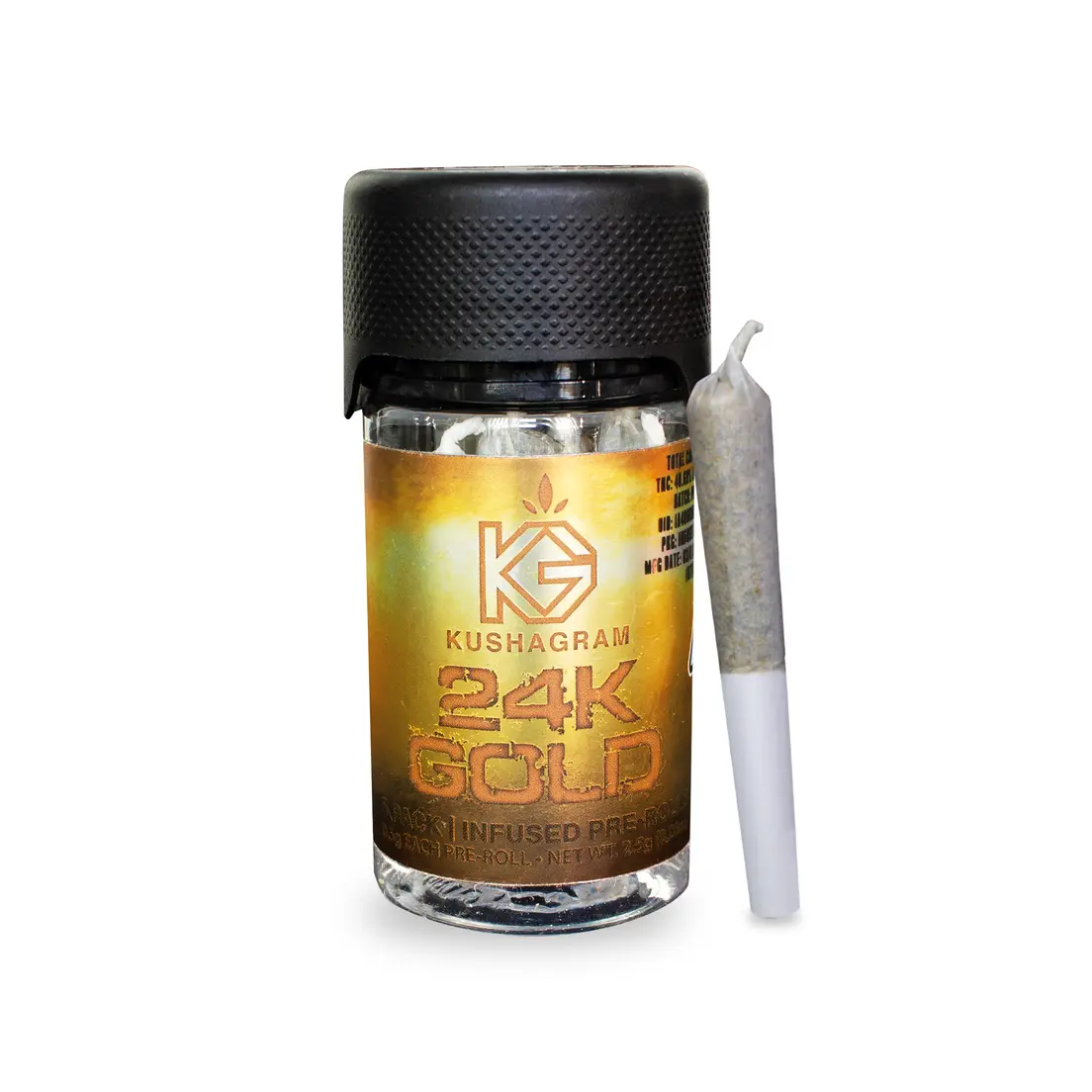 24k Gold 5pk Infused Pre Rolls 3.5g 3.50 g