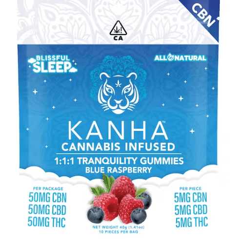 Kanha- 1:1:1 CBD:CBN:THC TRANQUILITY SLEEP GUMMIES