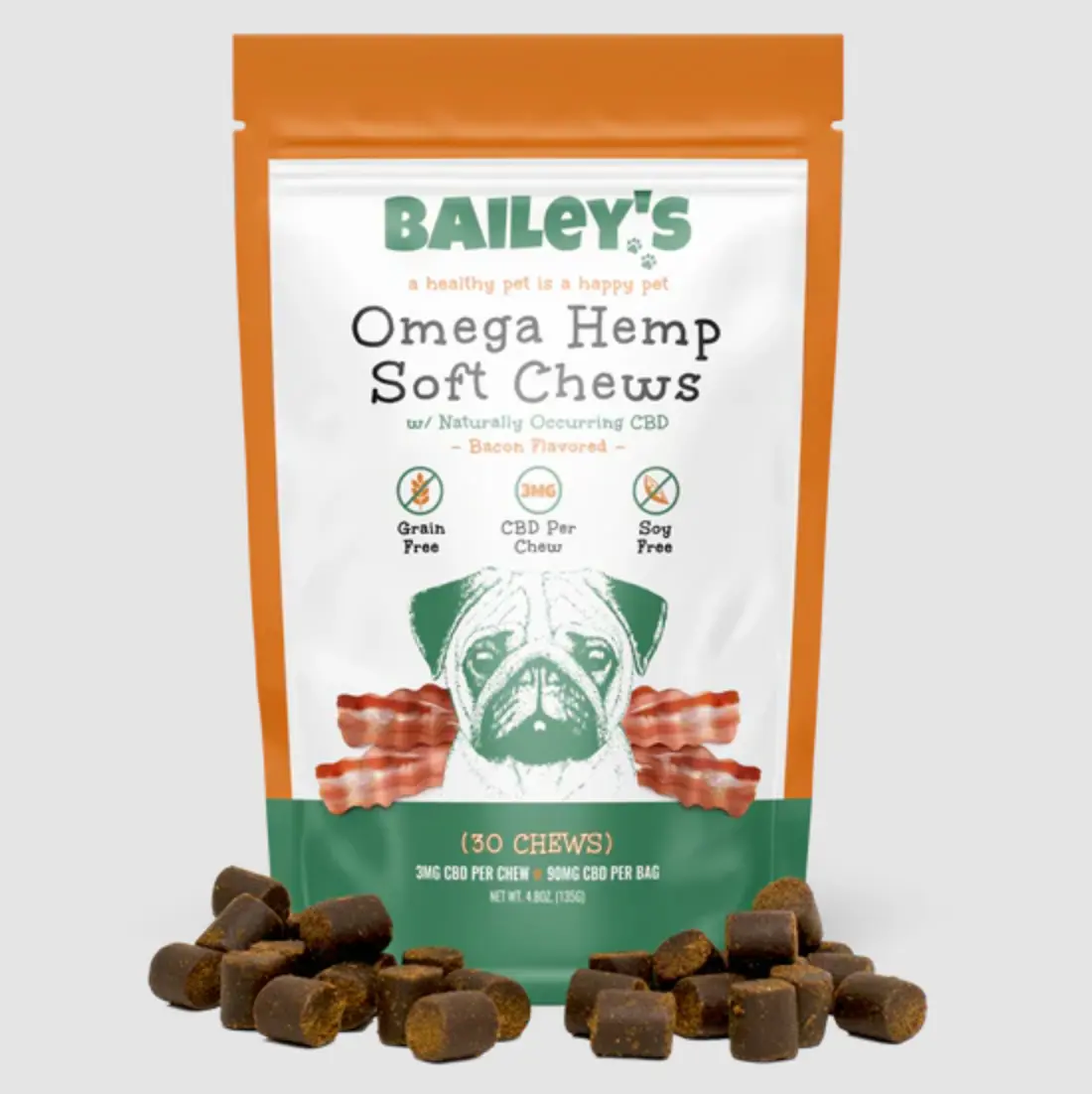 BAILEY'S - OMEGA HEMP CBD SOFT CHEWS