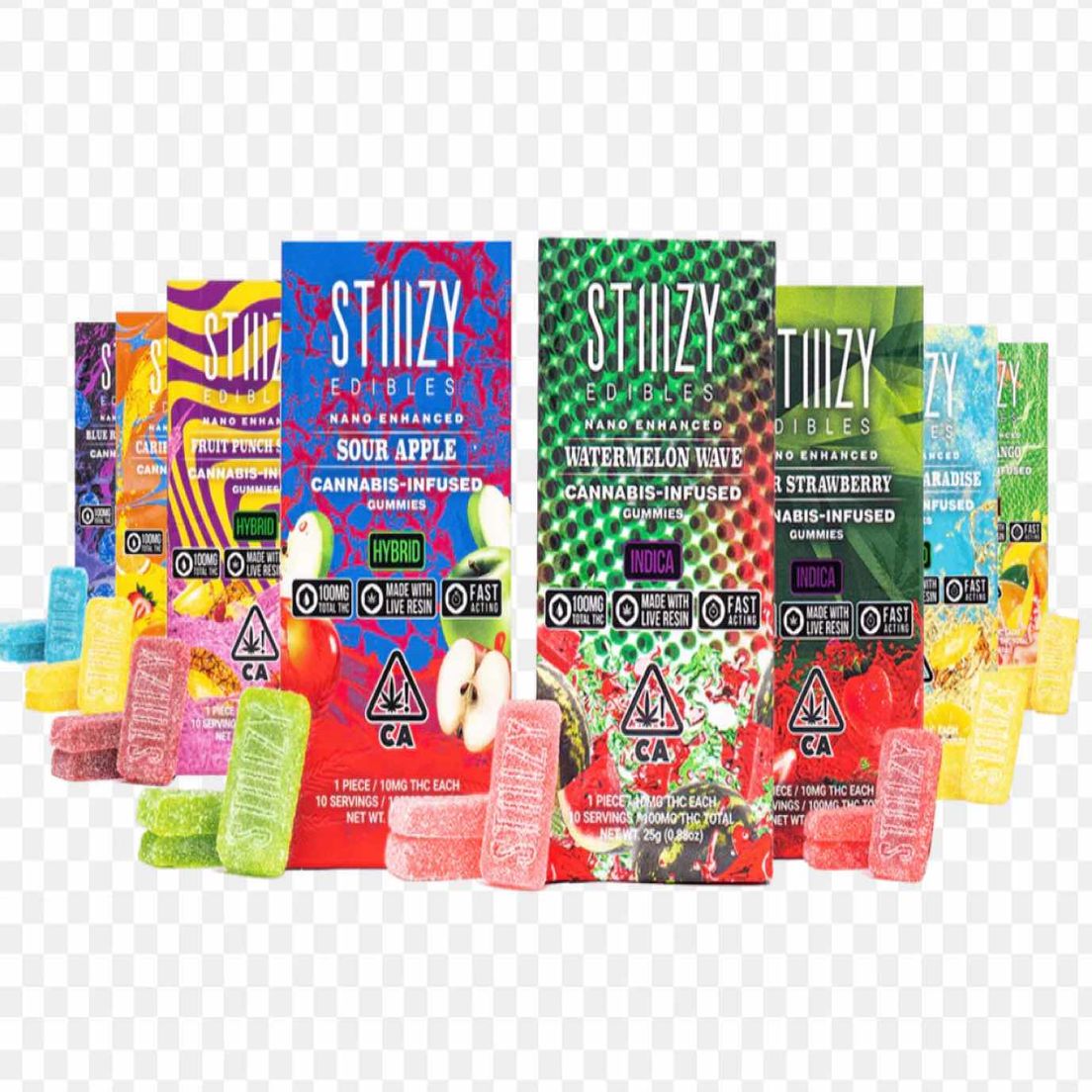 STIIIZY Edibles - Watermelon Wave - 100mg