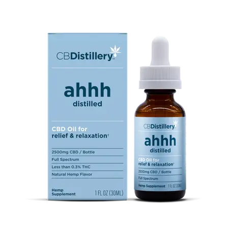 CBDISTILLERY AHHH FULL SPECTRUM TINCTURE 2500MG