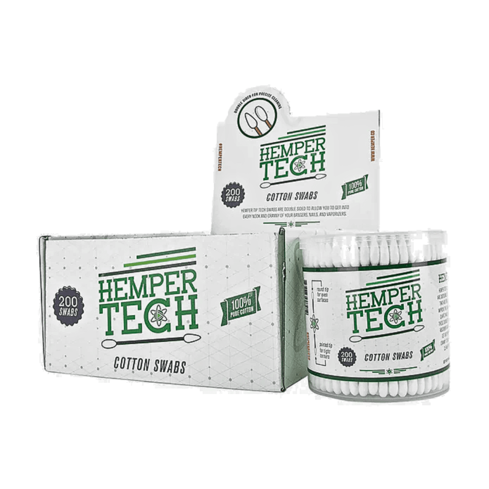 HBC Hemper Tech Cotton Buds - 6ct Display