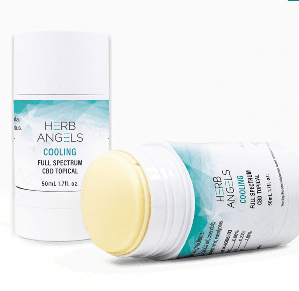Cooling 2000mg CBD Plus Shea Butter Roll-On Topical by Herb Angels